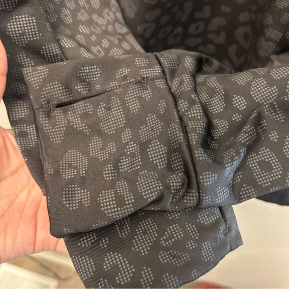 Avia Women's Fleece Lined Quarter Zip Pullover Leopard Print Size XXL (20) - Picture 7 of 12